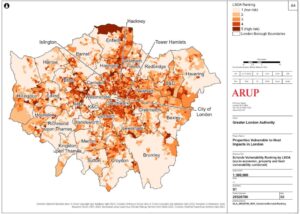 New data on London properties at risk from heat 