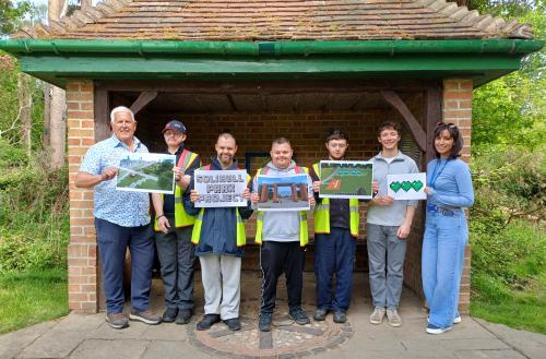 The designers of the Minecraft digital parks, image courtesy of Solihull Council