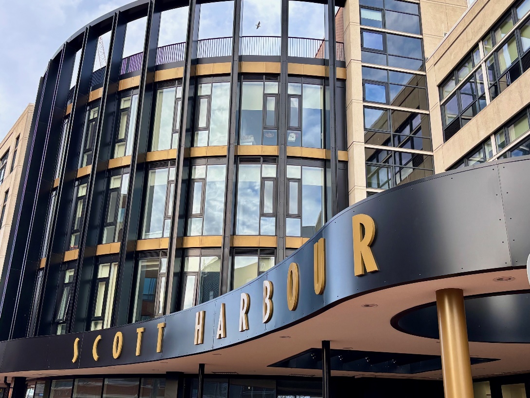 The Scott Harbour building, now connected to the Cardiff Heat Network; photo courtesy of Cardiff Council